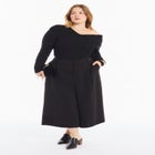 Asymmetric Collar Sweater Top image number null