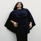 Structured Cape Midi Dress image number null