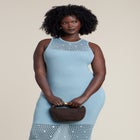 Shell Embellished Sweater Maxi Dress image number null