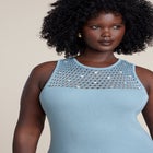 Shell Embellished Sweater Maxi Dress image number null