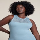 Shell Embellished Sweater Maxi Dress image number null