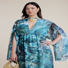 Shell Detail Wide-Sleeve Kaftan image number null