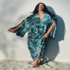 Shell Detail Wide-Sleeve Kaftan image number null