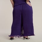 Wire Hem Pliss&eacute; Pant image number null