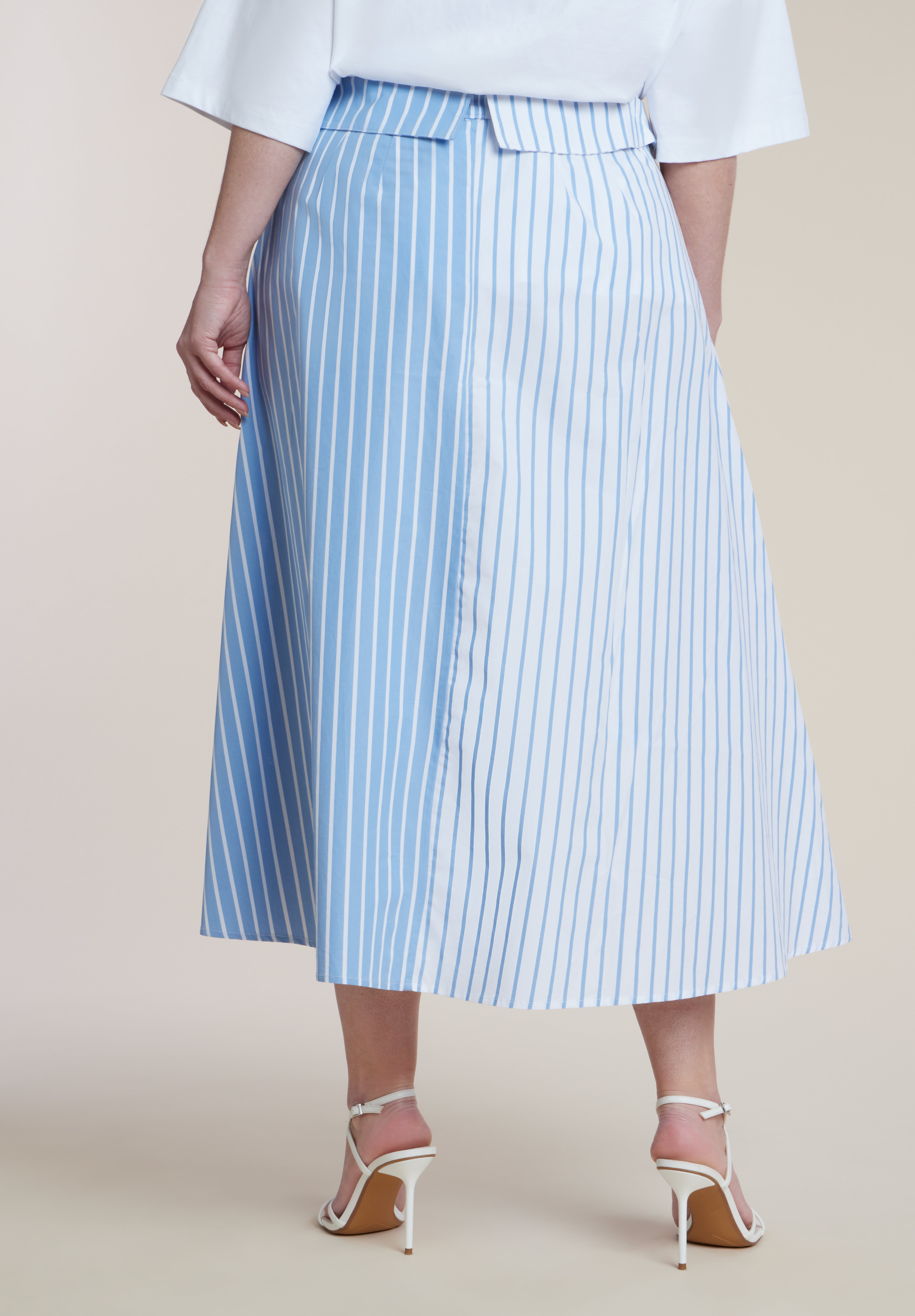 Tie-Waist Poplin Maxi Skirt image number 2