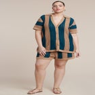 Oversized Crochet Button Up Top image number null