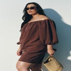 Off The Shoulder Puff Sleeve Top image number null
