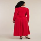 Tie Front Knit Maxi Dress image number null