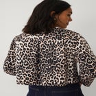 Structured Denim Tie Front Jacket image number 1