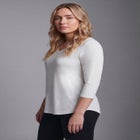Signature 3/4 Sleeve V-Neck Tee image number null