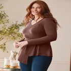 Delia Draped Asymmetrical Top image number 1