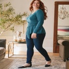 Delia Draped Asymmetrical Top image number 2