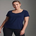 Audrey Contrast Sweetheart Top image number 1