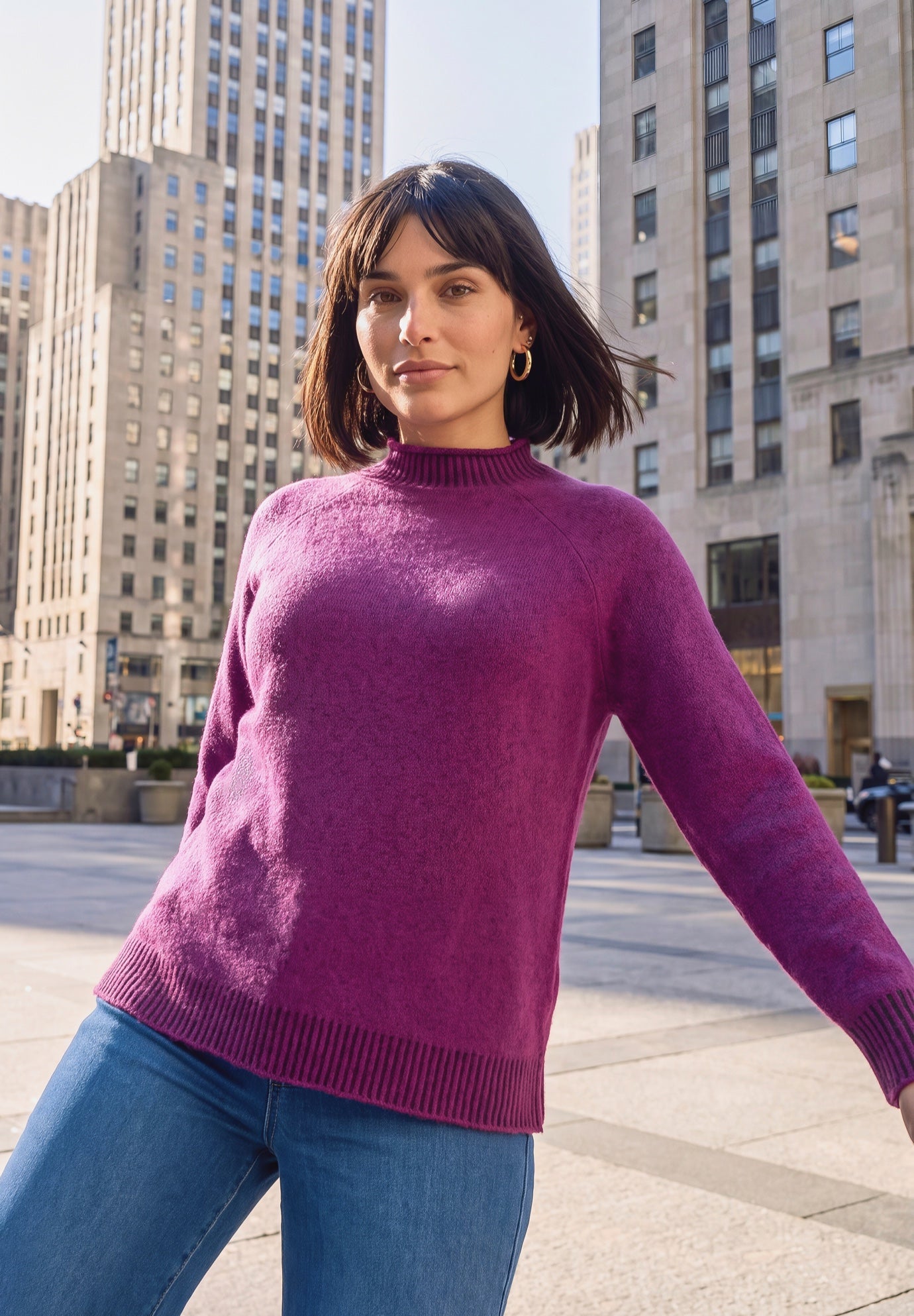 Corinne Contrast Rib Sweater image number 0