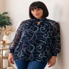 Ruched Keyhole Tunic image number null