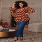 Paulina Peplum Blouse image number null