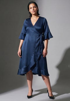 Charlotte Wrap Ruffle Dress