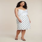 Ruffle Hem Knee-Length Skirt image number null