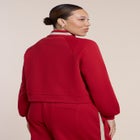 Stripe Detail Quarter Zip Sweatshirt image number null