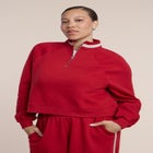 Stripe Detail Quarter Zip Sweatshirt image number null