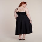 Bead-Detail Strap Midi Skirt image number null