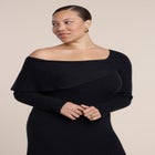 Off The Shoulder Sweater Midi Dress image number 2