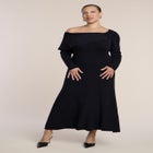 Off The Shoulder Sweater Midi Dress image number 0