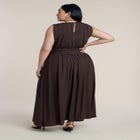 Tie Detail Drop Waist Maxi Dress image number null