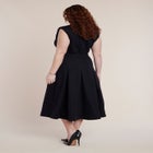 Ponte Sleeveless Midi Shirt Dress image number 1