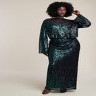 Sequin Column Maxi Skirt image number null