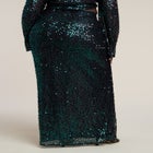 Sequin Column Maxi Skirt image number null