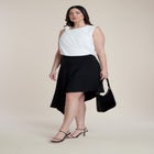 Asym Hem Jersey Skirt image number null