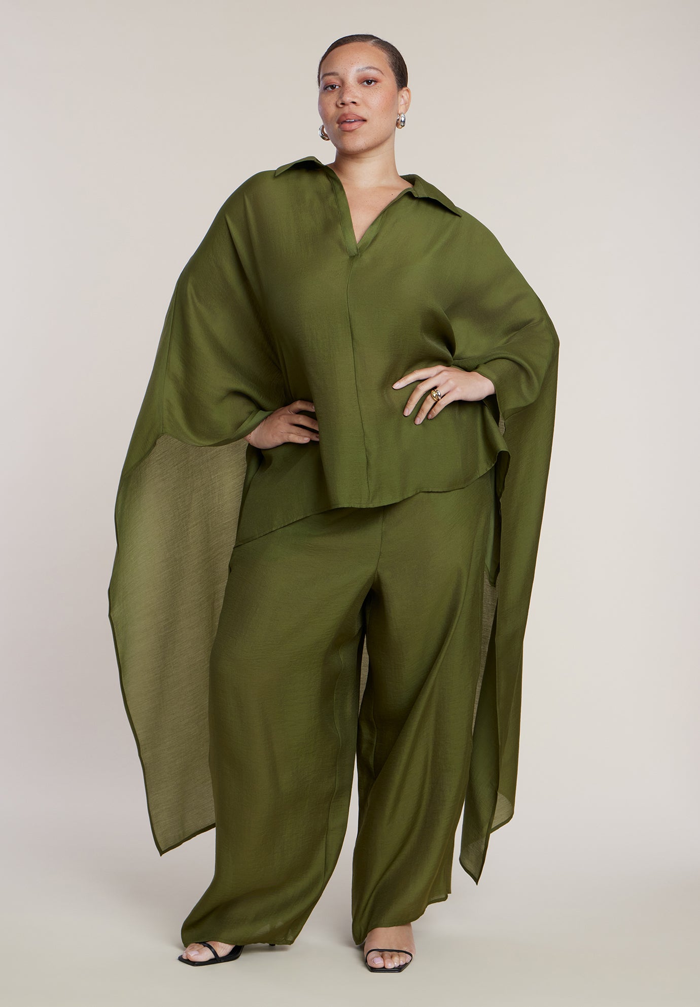 Sheer Lightweight Wide Leg Pant image number 0