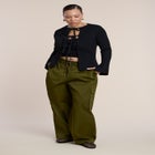 Tie Front Cardigan image number null