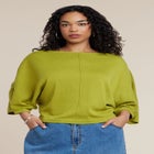 Oversized Cape Sweater image number null