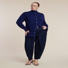 Longline Mockneck Cardigan image number null