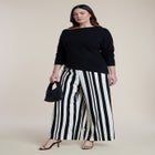 Off The Shoulder Sweater With Side Slit image number null