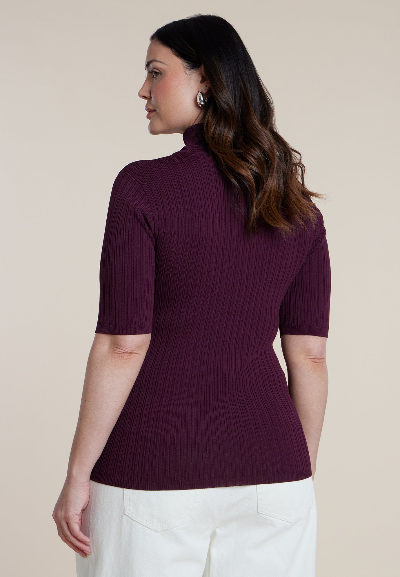Ribbed Turtleneck Sweater image number 1