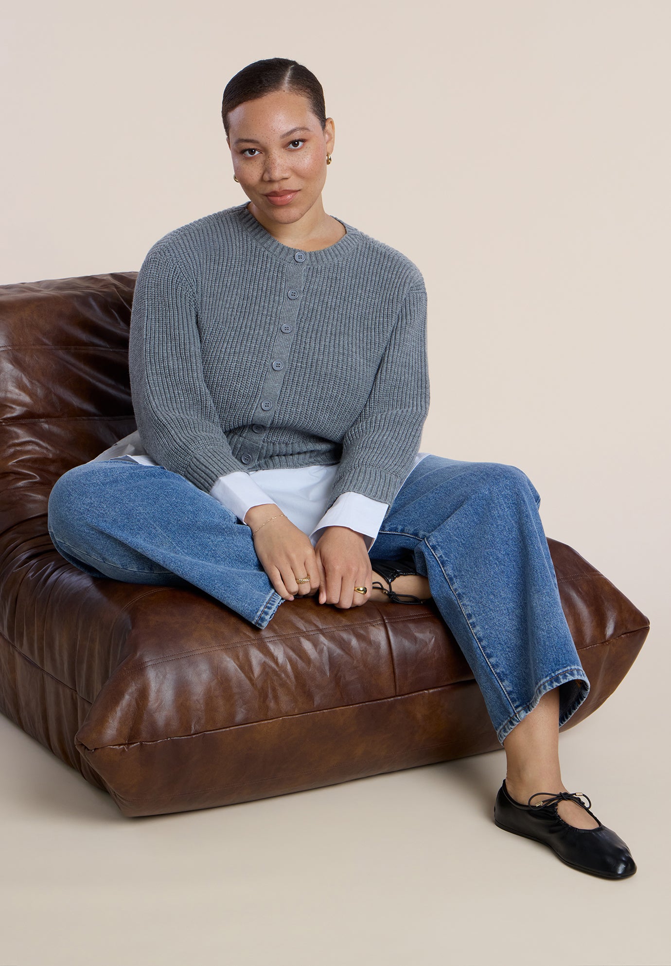 Cardigan Twofer Top image number 3