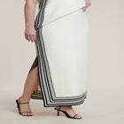 Stripe Detail Sweater Maxi Skirt image number null