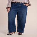 Adjustable Wide-Leg Jeans image number 1