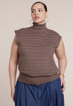 Mockneck Sweater Vest