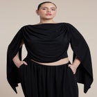 Draped Flounce Top image number null