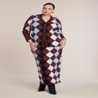 Intarsia Sweater Maxi Skirt image number 1