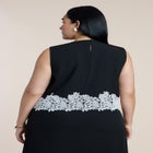 Sleeveless Lace-Trimmed Top image number null