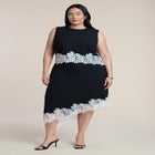 Sleeveless Lace-Trimmed Top image number null