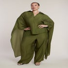 Semi-Sheer Kaftan Top image number null