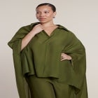 Semi-Sheer Kaftan Top image number null