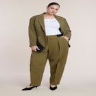 Elastic Waist Straight-Leg Trouser image number 0