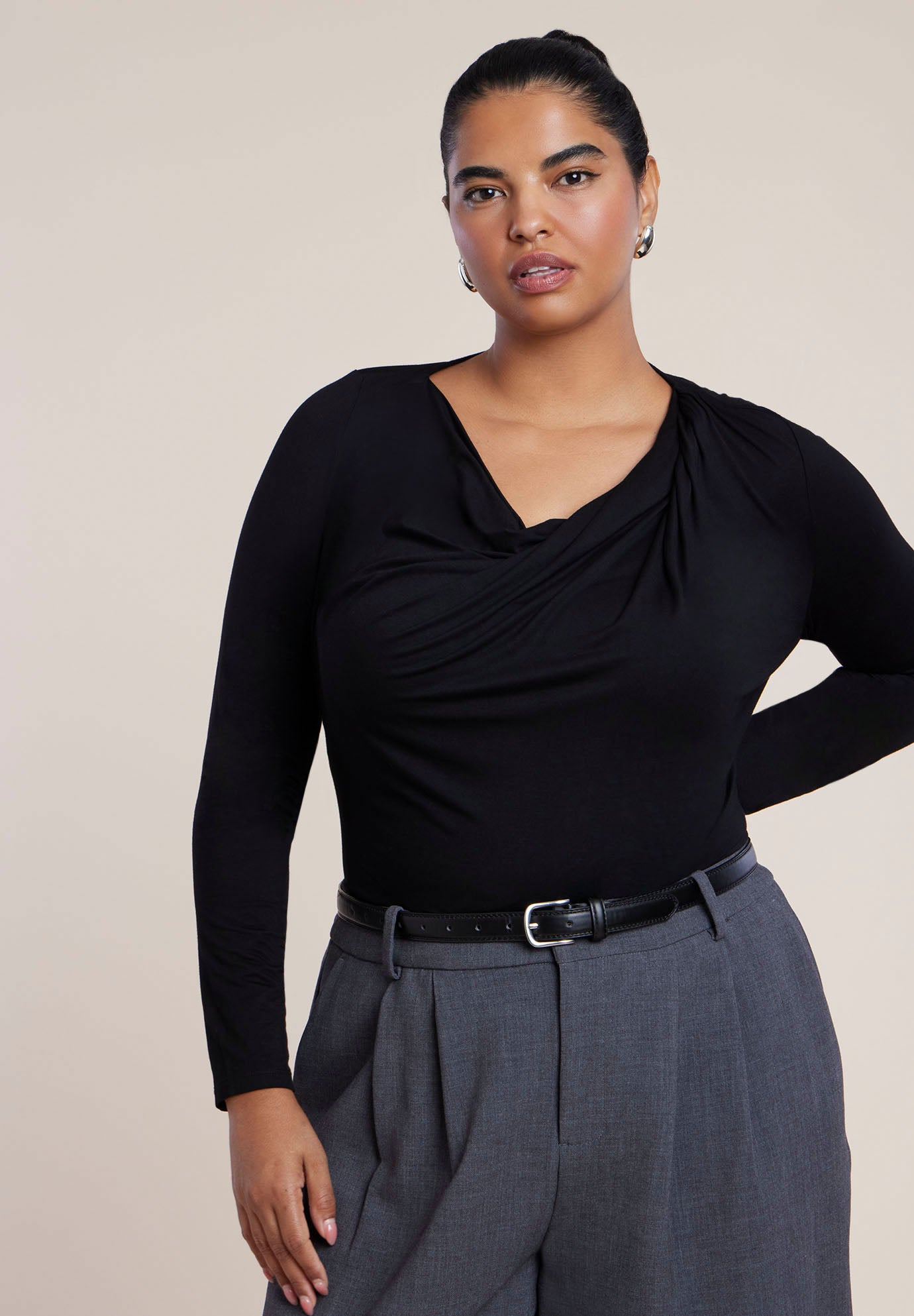 Twisted Drape Top image number 0